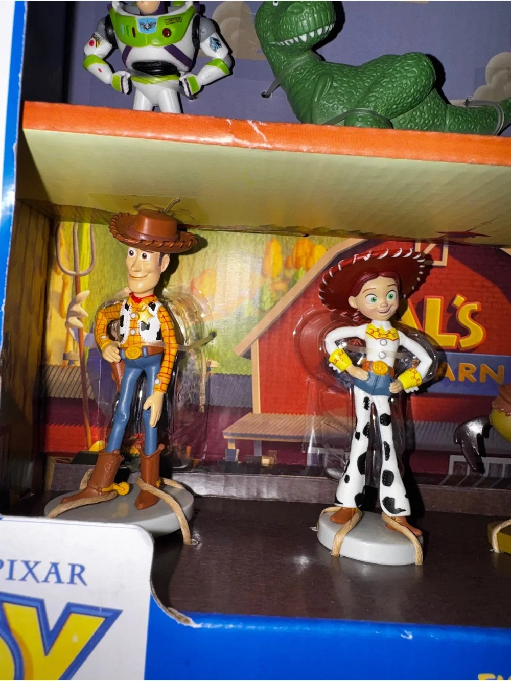 Disney Pixar Toy Story Figurine Set Woody Jessie Buzz Rex Alien Hamm Bullseye